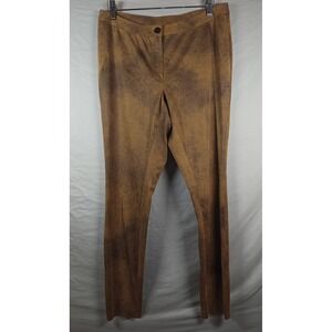 Chelsea‎ & Theodore Womens  Tan Brown Faux Suede Leggings Pants Size 8